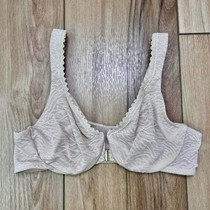 Delimira Beige Front Clasp Bra